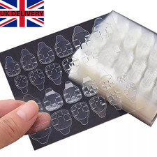 Double-Sided Nail Glue Tabs Sticker Adhesive False Nail Jelly Gel Glue Tabs UK