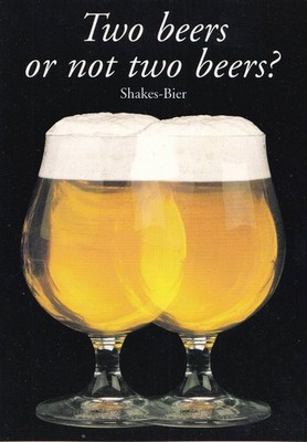 AK - (D) - Shakes-Bier - Two beers......? -  Bier - Beer - Reklame - Top Zustand