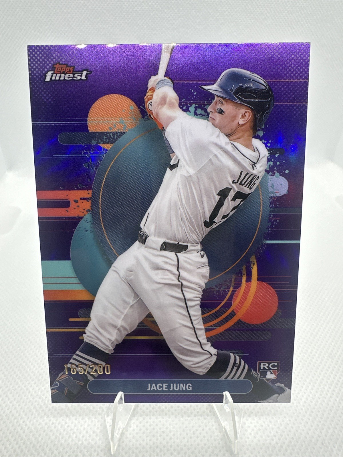 2025 Topps Finest - Uncommon Jace Jung #191 Purple Refractor /200 (RC)