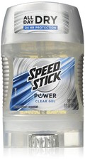 Speed Stick Power Clear Gel Antiperspirant Deodorant 3 oz Pack of 5
