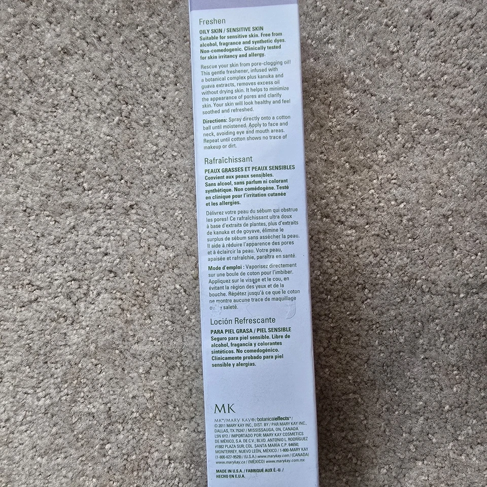 Mary Kay Efectos Botánicos Fórmula 3 Piel Grasa REFRESCANTE TAMAÑO COMPLETO 5OZ Nuevo En Caja Foto 3 de 4