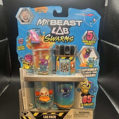 NEW Mr Beast Lab Swarms 5 Pack with Test Tube Atomic Series  Mix Shake Create 