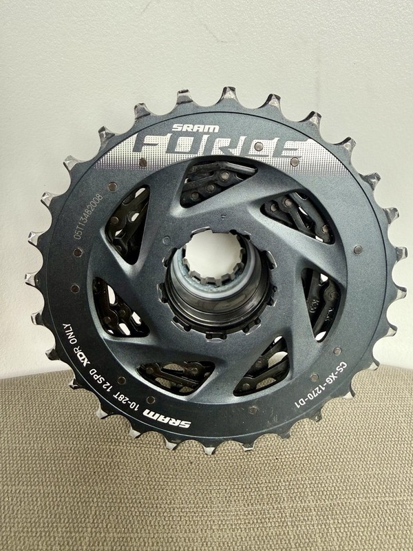 SRAM Force AXS CS-XG-1270-D1 Cassette, 10-28t, XDR, 12 Speed, BLACK