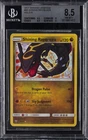 2017 POKEMON SUN & MOON SHINING LEGENDS #56 SHINING RAYQUAZA-HOLO BGS 8.5