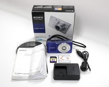 Sony Cyber-shot DSC-W350 Blue 14.1MP Compact Digital Camera 4x Zoom Tested