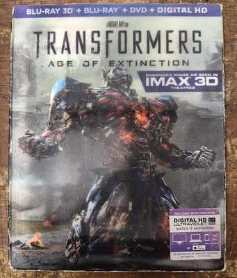 Transformers: Age of Extinction [Blu-ray] [3D Blu-ray] W/sleeve Very Good (XX87)
