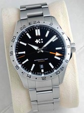 Christopher Ward C63 Sealander GMT 39mm Black/Silver Automatic Watch