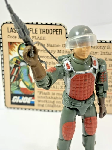 VINTAGE GI JOE ARAH FLASH STRAIGHT ARM 1982 COMPLETE WITH CARD HASBRO