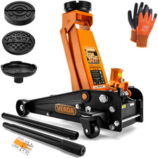 Profi Wagenheber hydraulisch 3T, 130-490 mm + 2x Gummi mit EXTRAS Autoheber