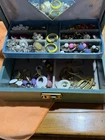 Vintage Costume Jewelry Clip On Earrings Big Lot Vintage Jewelry Box 30+ Pair