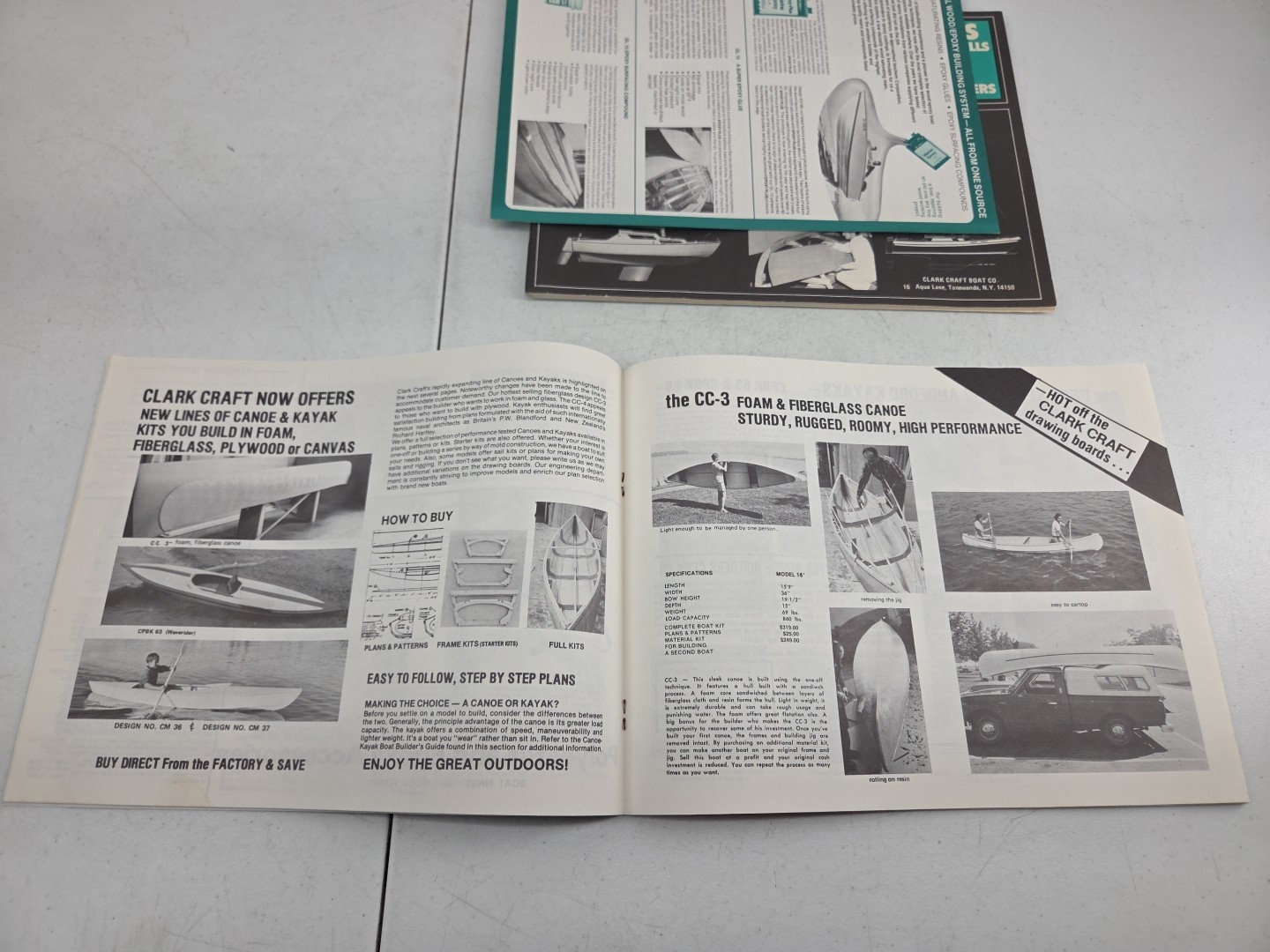 Vtg 1985 Clark Craft Boat Builders Guide Supplies Hardware Sail Boats Cruisers