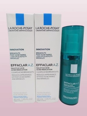 LA ROCHE POSAY INNOVATION EFFACLAR A.Z. ACNE MEDICATION 1.35 OZ EXP:07/2027 2PC