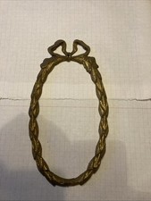 Ancien  fronton en bronze  Style Louis XVI ornement De Meuble  Couronne Cocarde