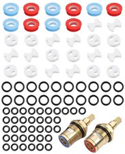Universal Tap Washers, 120-Piece Assortment Kit, Mixer Tap Repair Set for UK Fau