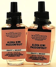 2   Bath & Body Works ALOHA KIWI PASSIONFRUIT Wallflowers Fragrance Oil Refills