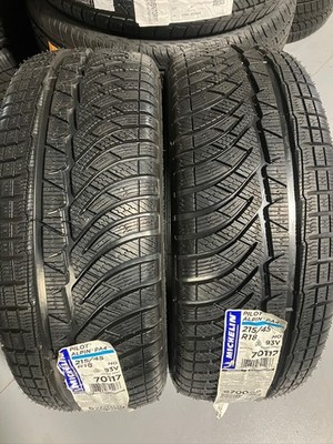 2 Take Off 215 45 18 Michelin Pilot Alpin PA4 Snow Tires