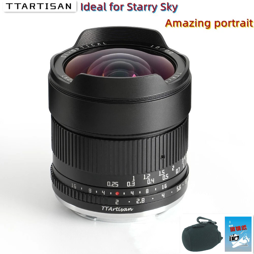 TTArtisan 10mm F2.0 Large Aperture Ultra Wide Angle APS-C Lens for Sony E Camera