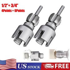 2Pcs 1/2'' 3/4'' Water Pipe Threading Tool Integrated Internal  External Pipe