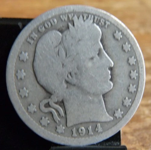 1914-p Barber quarter