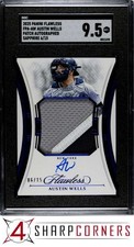 2025 PANINI FLAWLESS PATCH AUTO SAPPHIRE #FPA-AW AUSTIN WELLS #/15 POP 1 SGC 9.5