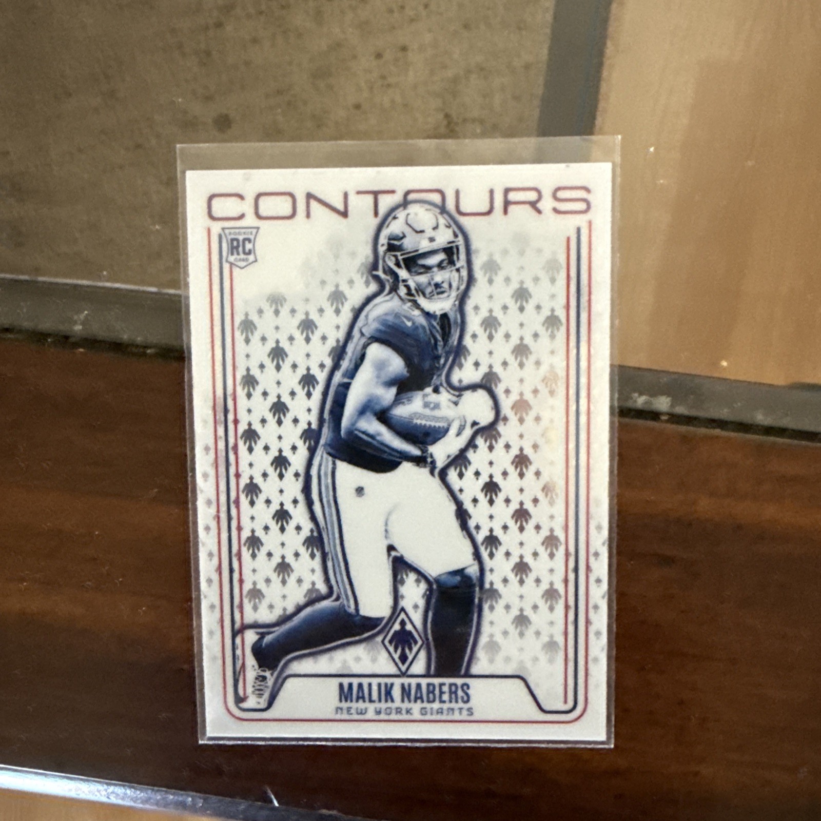 2024 Panini Phoenix Contours#16 Malik Nabers White Shimmer