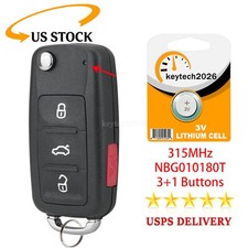 4-button Remote Control Car Key Fob For Vw Volkswagen Jetta Passat Beetle Tiguan 4-button Remote Control Car Key Fob For Vw Volkswagen Jetta Passat Beetle Tiguan
