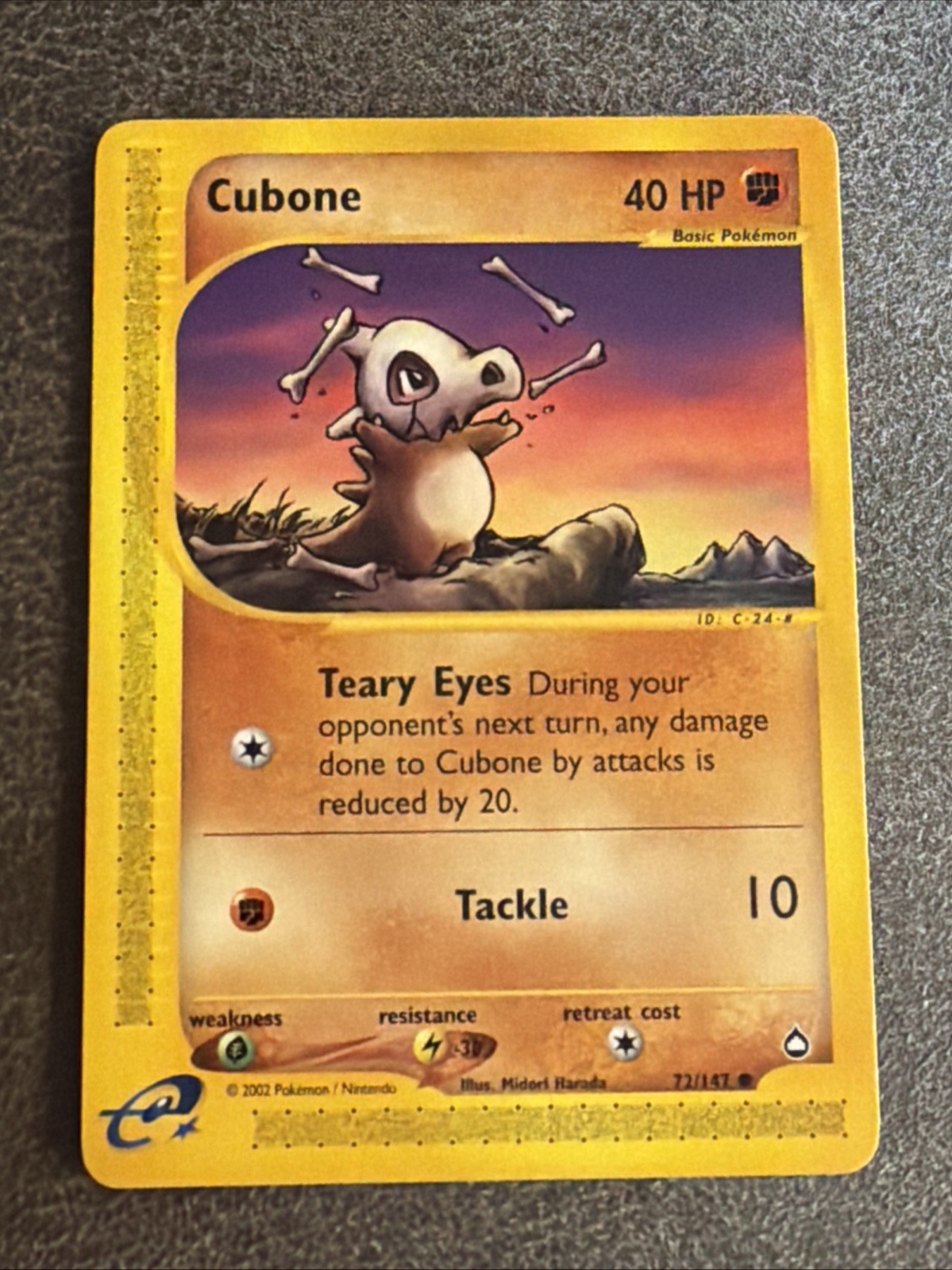 Cubone | Aquapolis | Regular | 72/147 | 2003 | Near Mint (NM)