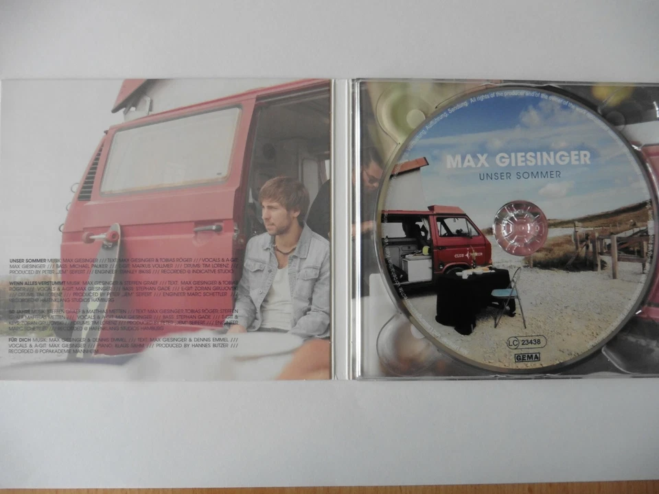 Max Giesinger Unser Sommer 5" Promo Maxi - CD 4 Tracks 2013 wie neu! TOP! - Bild 2 von 4