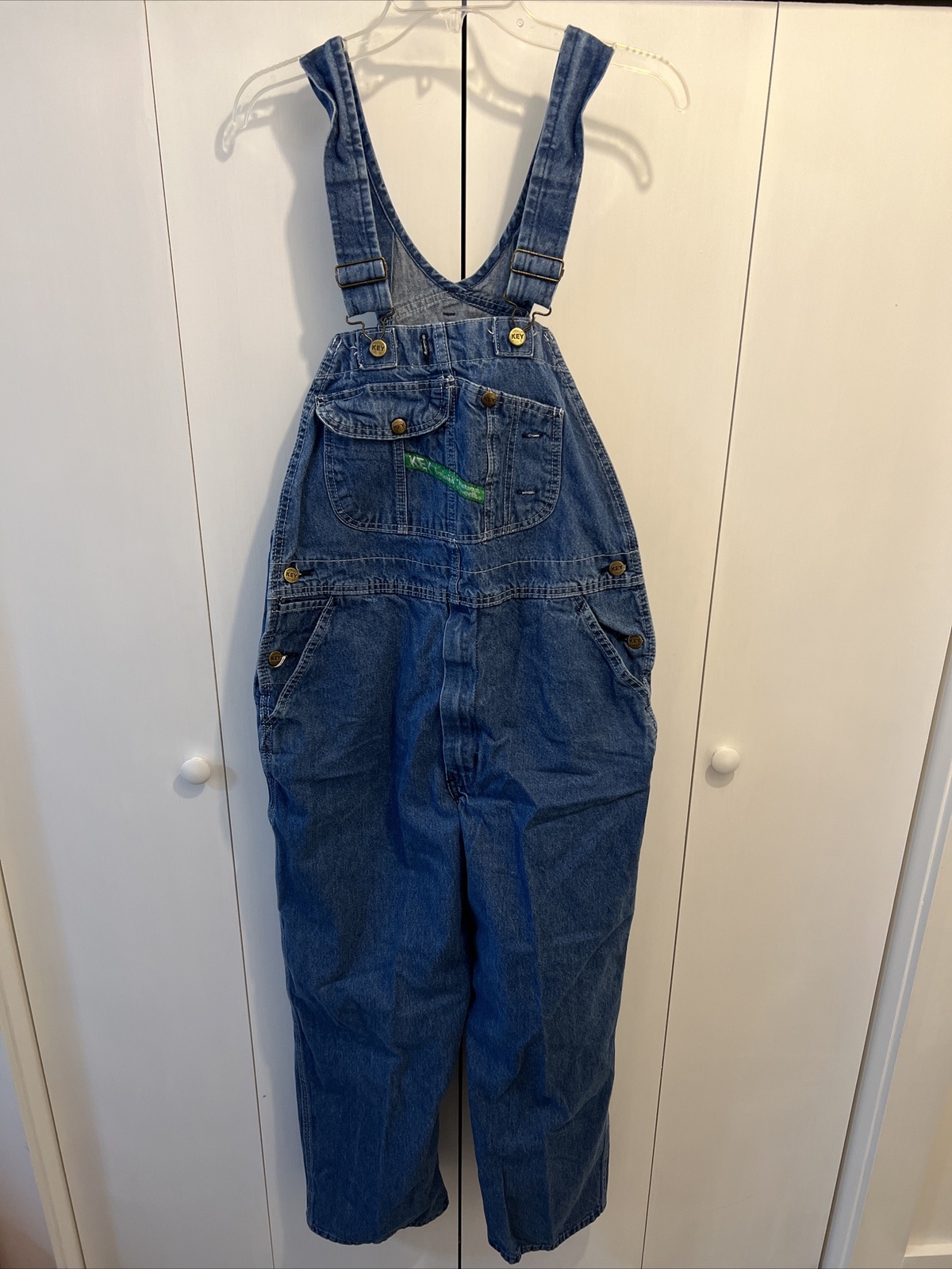 KEY Imperial Aristocrat Men's Blue Denim Farmer Bib Overalls Men's