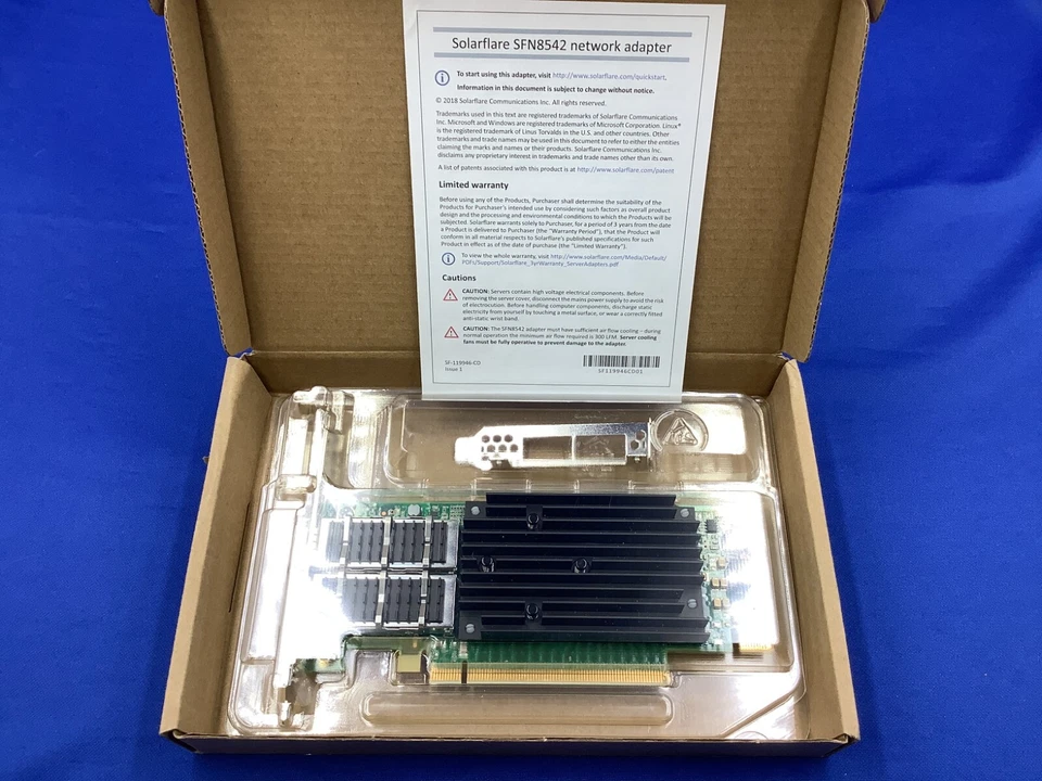 SOLARFLARE Flareon Ultra SFN8542-Plus Dual-Port 40GbE QSFP+ Server Adapter - Image 2 of 4