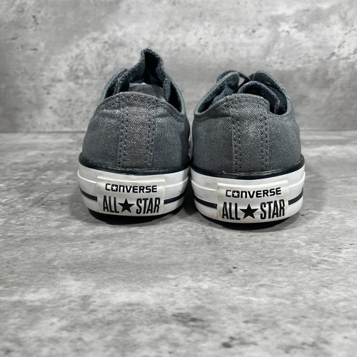 Converse All Star Sneakers Women's Size 7 Low Top Lace Up Gray Flats Casual - Picture 4 of 13