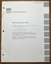 Vintage 1969 IBM Systems Reference Library 11...