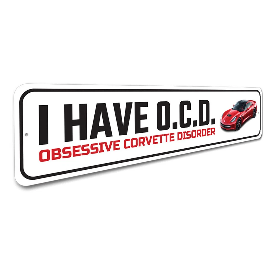 Obsessive Corvette Disorder Metal Sign - Image 3 of 4