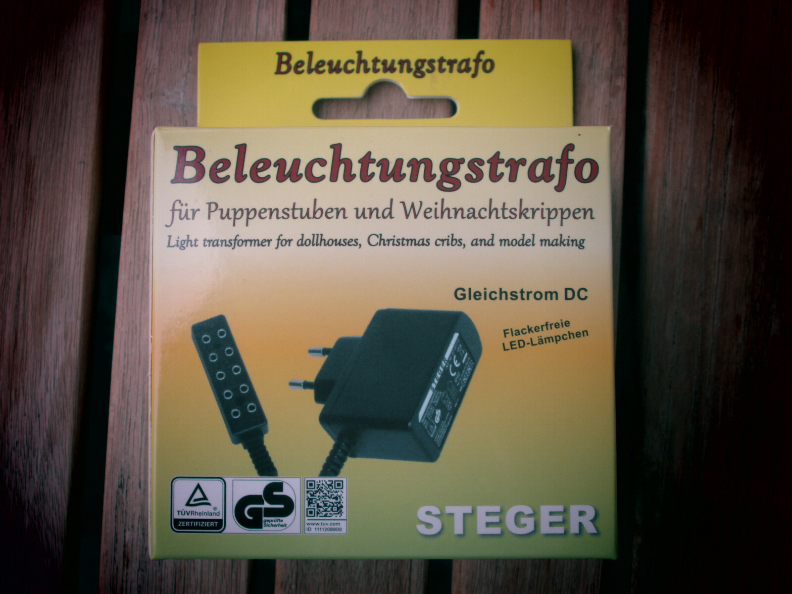 Krippenzubehör -Steger -Trafo-Beleuchtung (LED geeignet ) 5 Ruhelichtanschlüsse