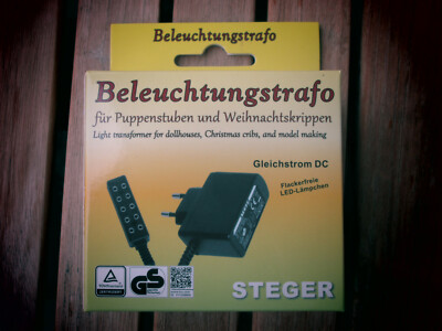 Krippenzubehör -Steger -Trafo-Beleuchtung (LED geeignet ) 5 Ruhelichtanschlüsse