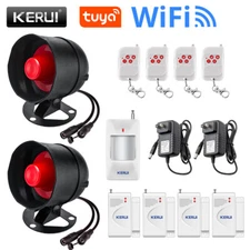WIFI Security Alarm System Wireless Tuya Smart Home Siren Window Door Sensor Kit