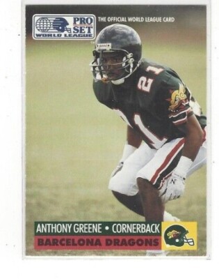 1991 PRO SET WORLD LEAGUE FOOTBALL SERIES SINGLES