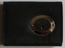 Gift Boxed Longhorns Black Leather Wallet Lic NCAA University of Texas Trifold