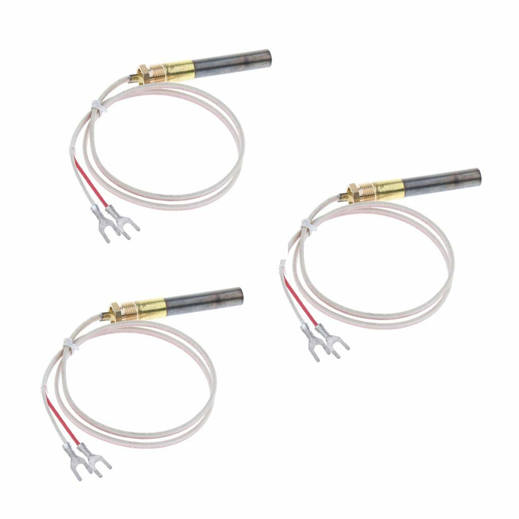 3PCS 2ft Gas Fireplace Thermopile Thermogenerator Pilot Generator...