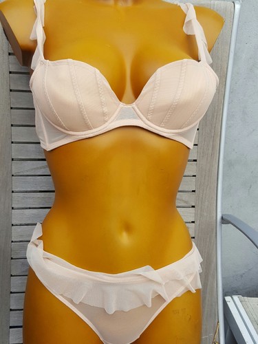 Soutien-gorge Chantal Thomass Taille 95B – Neuf Avec étiquettes, Couleur Chair – Style Corbeille Avec Armature