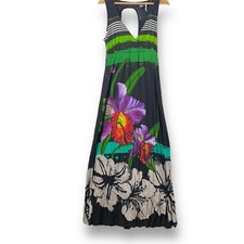 Desigual Septiembre Crochet Open Back Maxi Dress Small