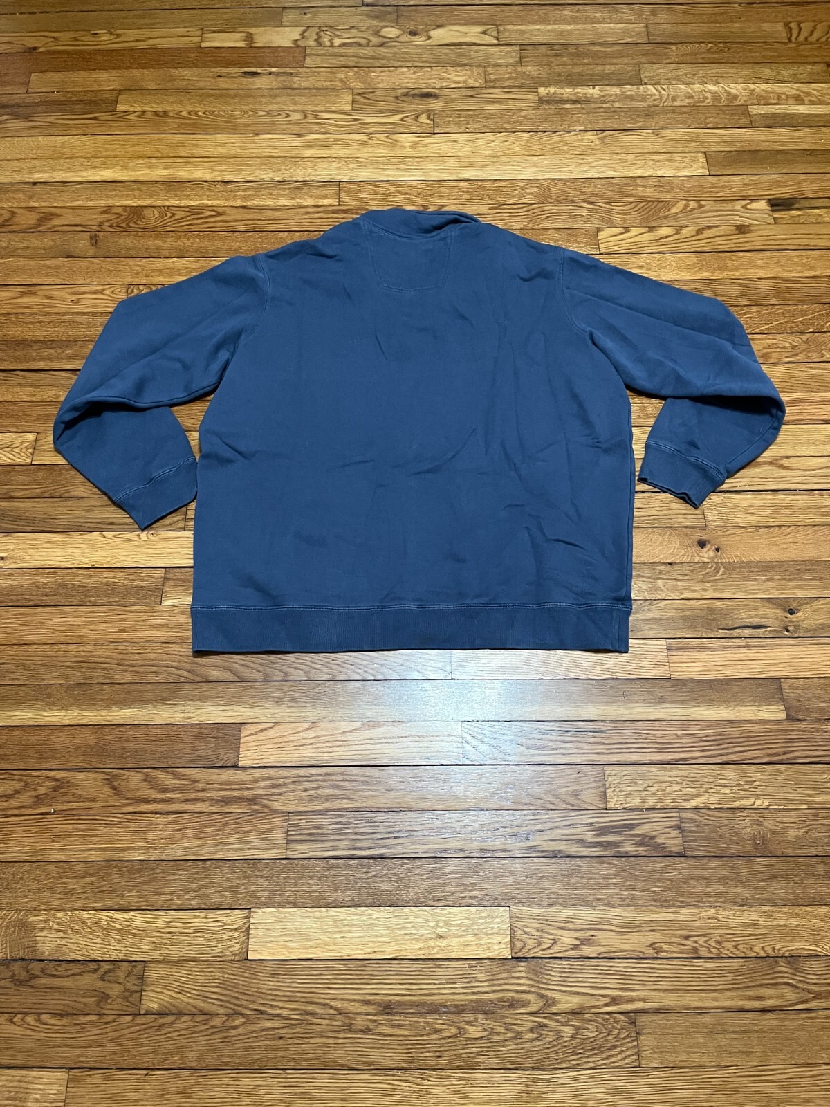 Eddie Bauer Sweater Mens Size Tall XLT Blue 1/4 Zip Pullover Sweatshirt Knit eBay