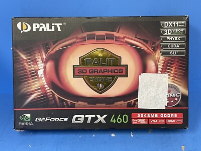 Palit GeForce GTX460 768 MB 192-bit GDDR5 PCI Express 2.0 x16 HDCP Ready SLI Sup