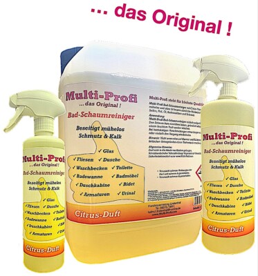 Multi-Profi Bad Schaumreiniger - Dusche Badewanne Waschbecken Sanitär Kalk