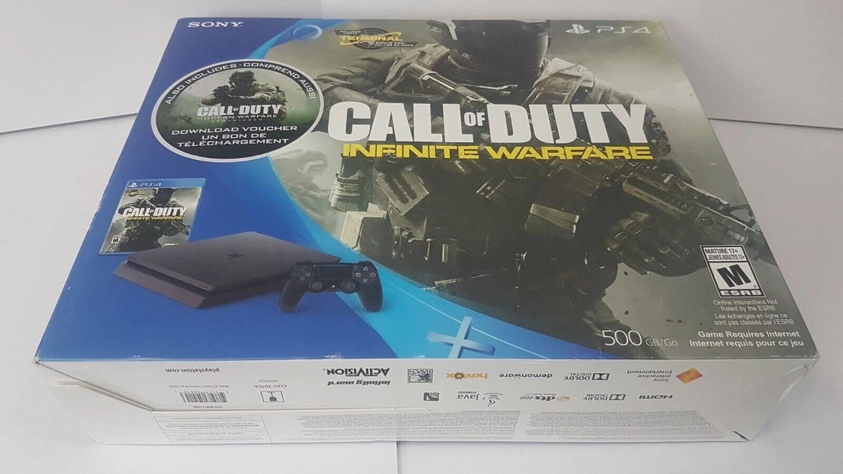 PS4 500GB Console with Call of Duty Modern Warfare 2 Voucher and