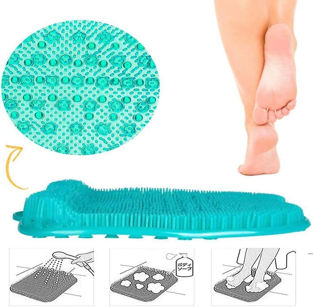 Shower Foot Scrubber Back Massager antislip Bath easy Clean NonSlip