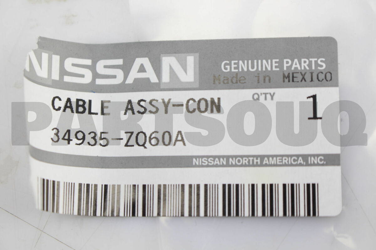 34935ZQ60A Genuine Nissan CABLE ASSY-CONTROL 34935-ZQ60A | eBay 34935ZQ60A Genuine Nissan CABLE ASSY-CONTROL 34935-ZQ60A | eBay