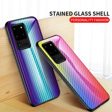 Gradient Pattern Glass Phone Case Cover For Samsung Galaxy A51 A71 4G A01 A21