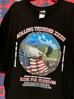Rolling Thunder Ride Harley Davidson T-Shirt Men 4XL Washington DC 2019