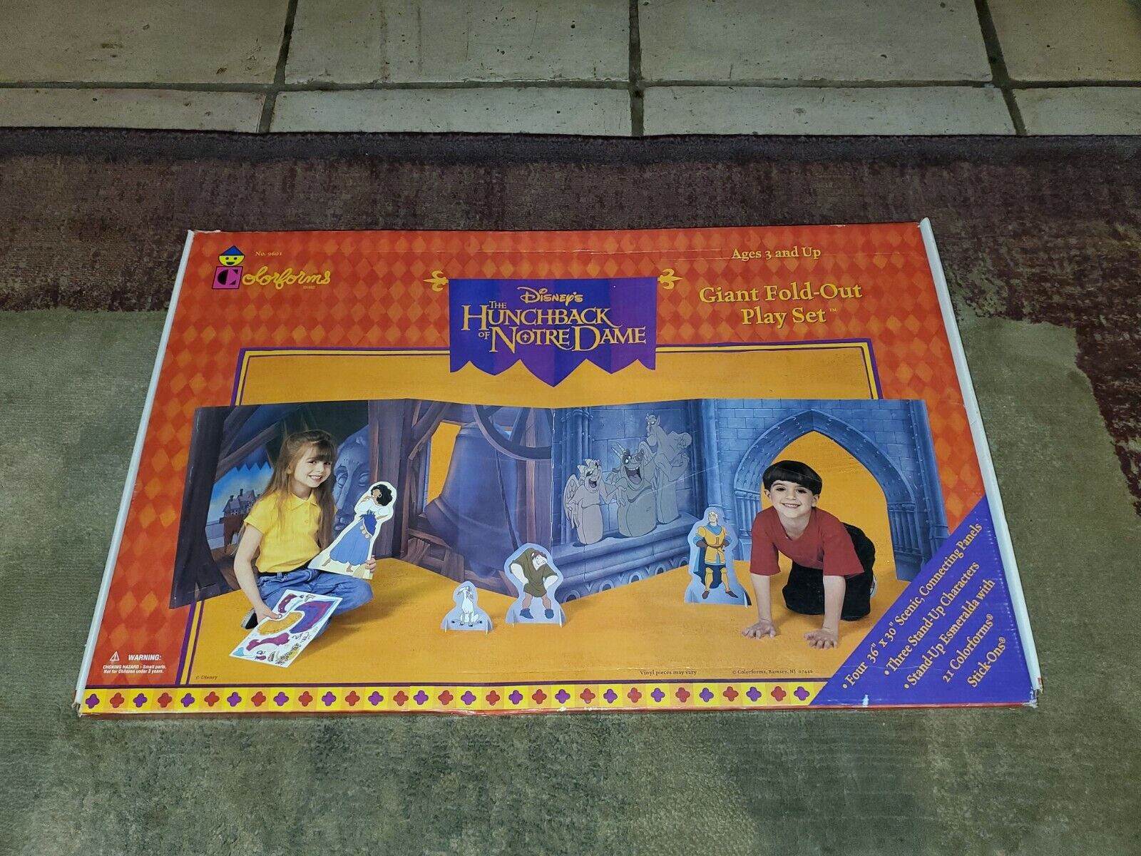 The Hunchback of Notre Dame, Colorforms Playset, Deluxe Giant Pl